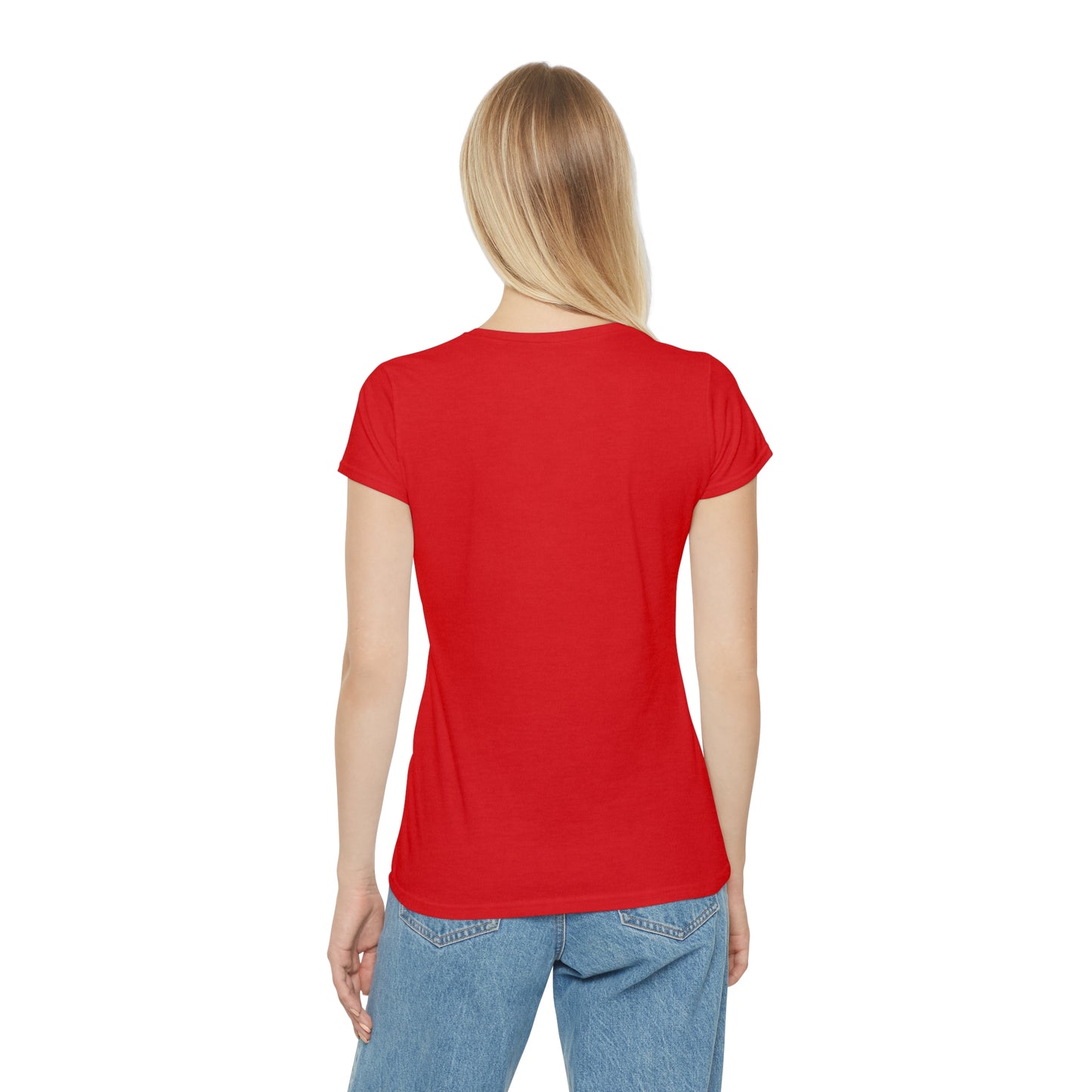 " Monaco blue / red swag tee "
