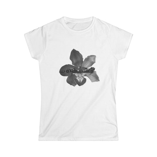 Floral Sports Car Women's graphic tee