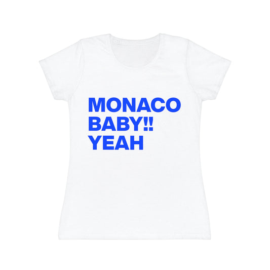 " Monaco blue / red swag tee "