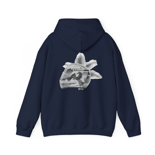 Black And White The Racing Edit Helmet Hoodie